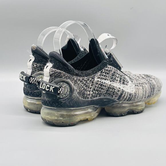 Nike Shoes Women 8 Gray Black Air VaporMax 2020 Flyknit Running Athletic Sneaker - Picture 7 of 12